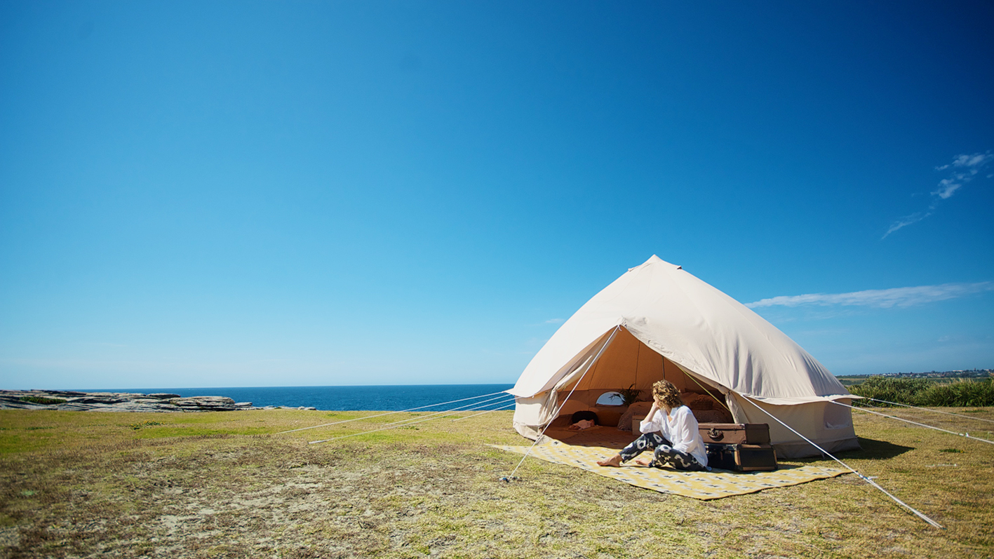 Bell Tent 5m diameter Ultimate Bell Tent lightweight canvas. Family tent. Ideal for glamping and general camping.