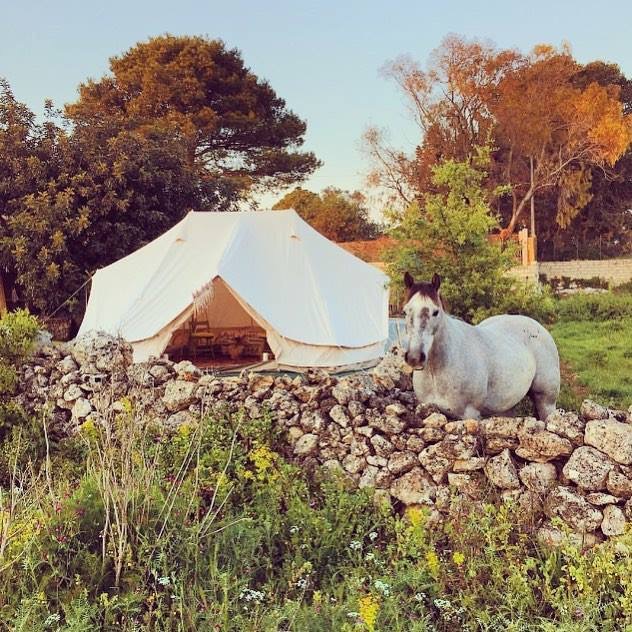 6m Emperor Twin Bell Tent in Sicily @bertoldwiesner