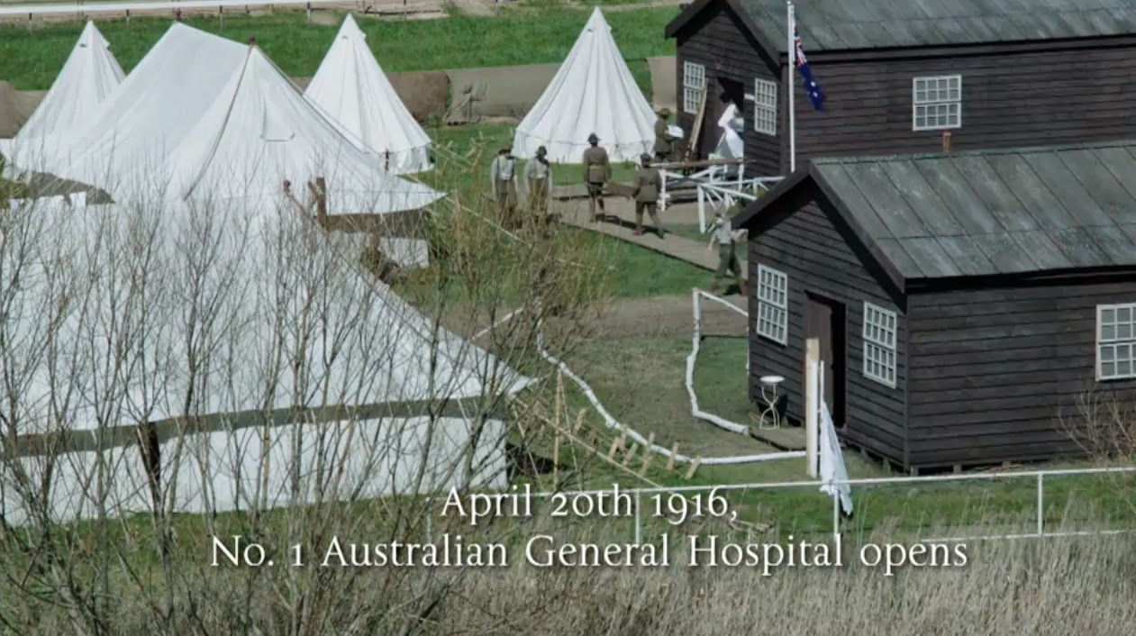 April 20th 1910 Australian General Hospital made up of Bell Tents 