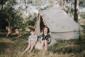 3m diameter bell tent, bckyard sleepover, backyard camping, airbnb, accomodation, childrens party, camp out, natural canvas tent, childrens party, tent, roadtrips, glamping, camping, breathe bell tents