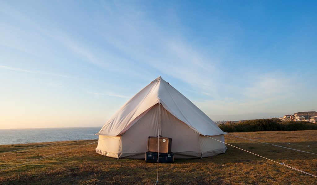 Bell Tent 5m diameter Ultimate Bell Tent lightweight canvas. Family tent. Ideal for glamping and general camping.