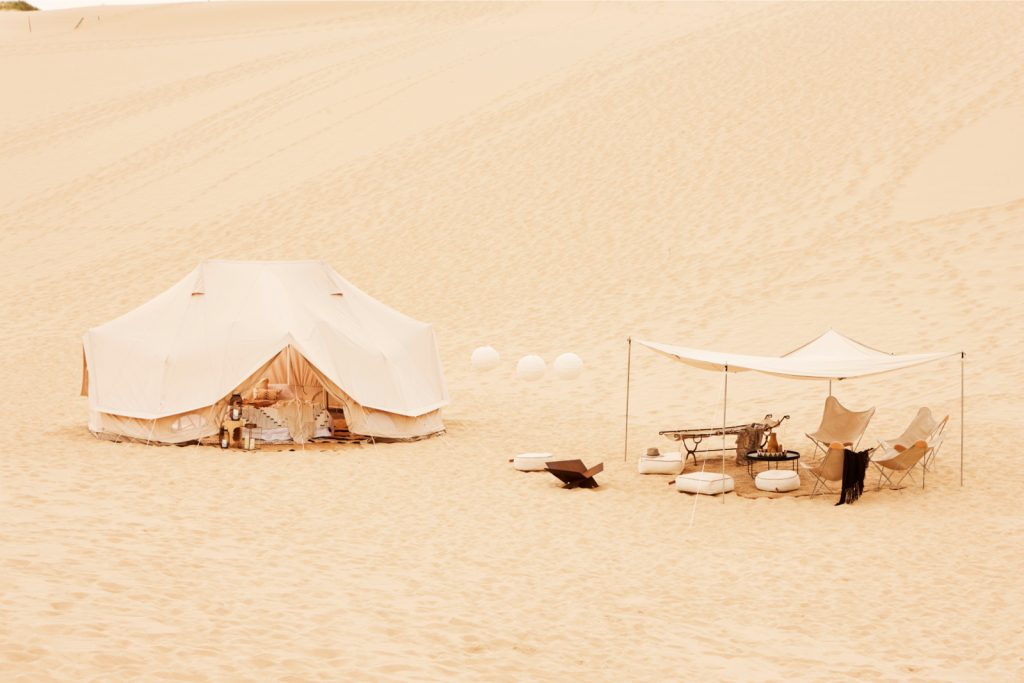 6m diameter Emperor Twin Bell Tent Glamping Tent, natural canvas, camping glamping, african safari