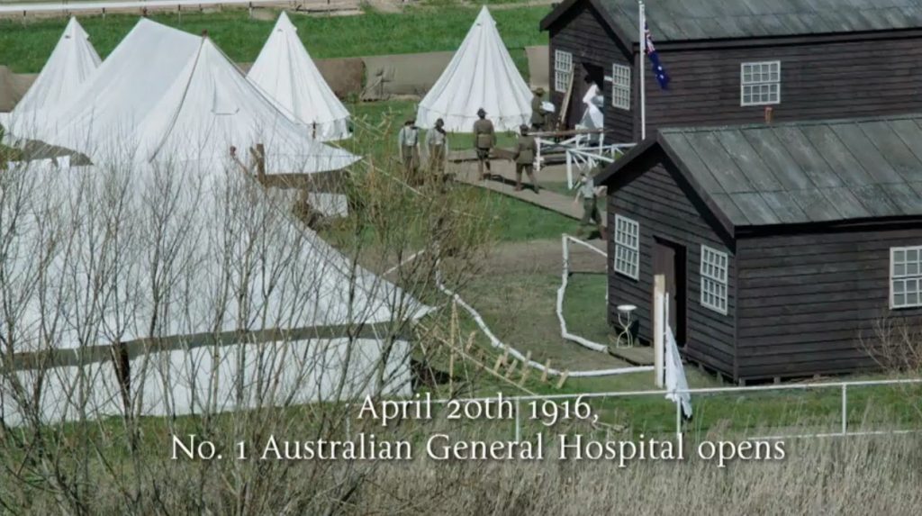 April 20th 1910 Australian General Hospital made up of Bell Tents