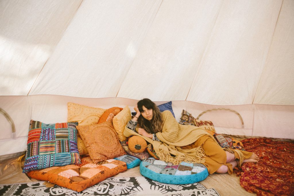 Bell Tent Glamping Bohemian Luxe Camping Styling Festival Party