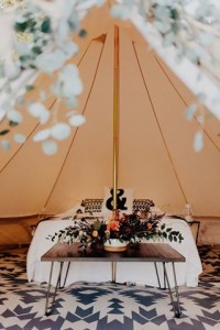 5m diameter bell tent interior, glamping, camping, bell tent, canvas tent, family tent, natural canvas tent, safari tent, australia, bedding, wedding night