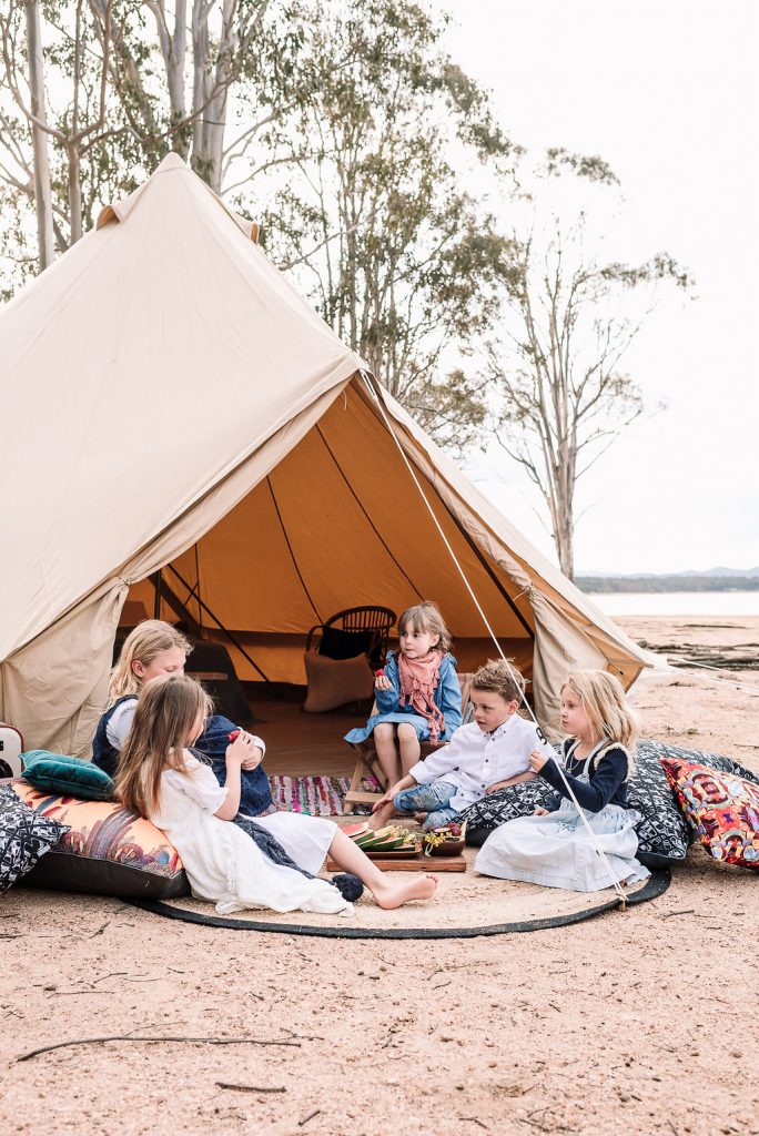 Bell Tent, Breathe Bell Tent Australia, Outdoor Furnishings, Glamping, Luxury Camping, Boho. Safari Style tents, Canvas tent, family camping, natural canvas, collaboration, camp tent,