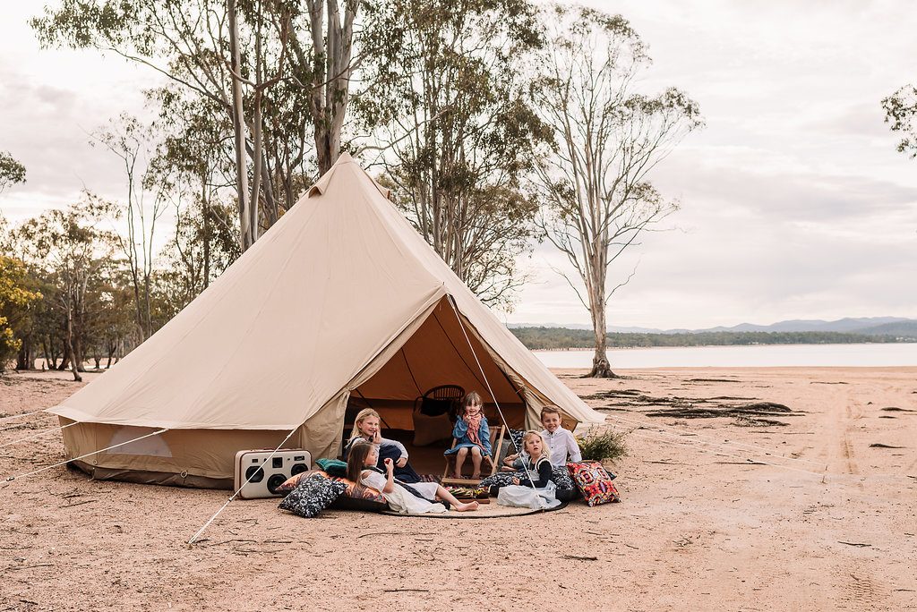 Bell Tent, Breathe Bell Tent Australia, Outdoor Furnishings, Glamping, Luxury Camping, Boho. Safari Style tents, Canvas tent, family camping, natural canvas, collaboration, camp tent,