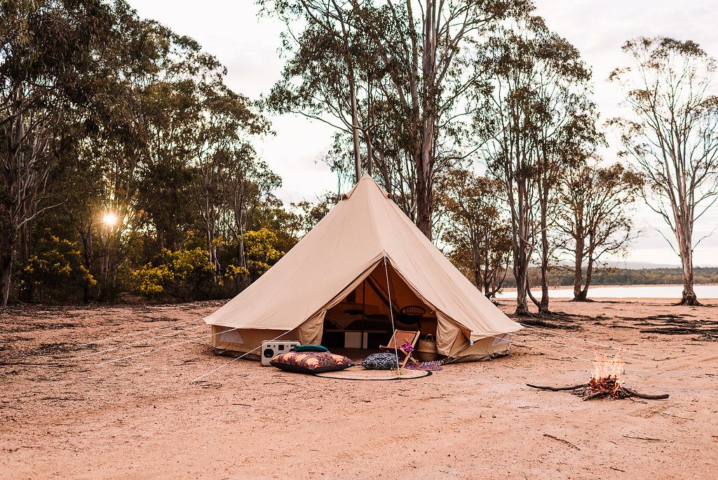 Bell Tent, Breathe Bell Tent Australia, Outdoor Furnishings, Glamping, Luxury Camping, Boho. Safari Style tents, Canvas tent, family camping, natural canvas, collaboration, camp tent,