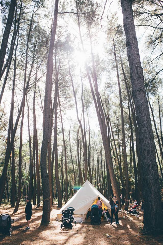 Nature Play SA Breathe Bell Tents Collaboration, taking play inside out. Explore. Nature. Australia. Camping. Tents. Canvas Tents