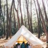Nature Play SA Breathe Bell Tents Collaboration, taking play inside out. Explore. Nature. Australia. Camping. Tents. Canvas Tents