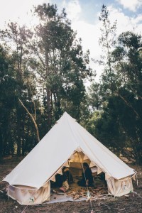 Nature Play SA Breathe Bell Tents Collaboration, taking play inside out. Explore. Nature. Australia. Camping. Tents. Canvas Tents