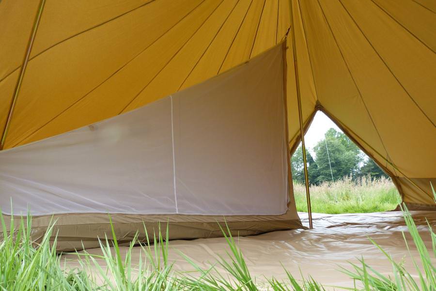 Inner Tent 6m diameter bell tent one quarter
