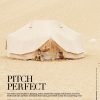 6m diameter emperor twin bell tent,Real Living Magazine Editorial Issue, pitch perfect, glamping, surftrip
