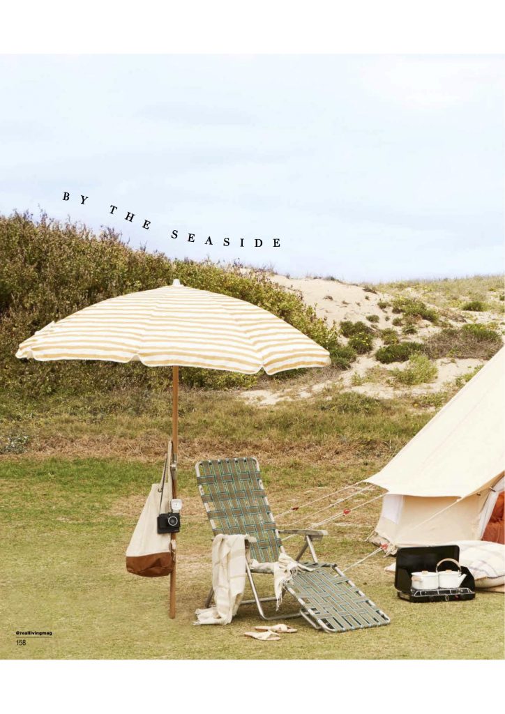 Real Living Magazine Editorial Issue, pitch perfect, glamping, surftrip