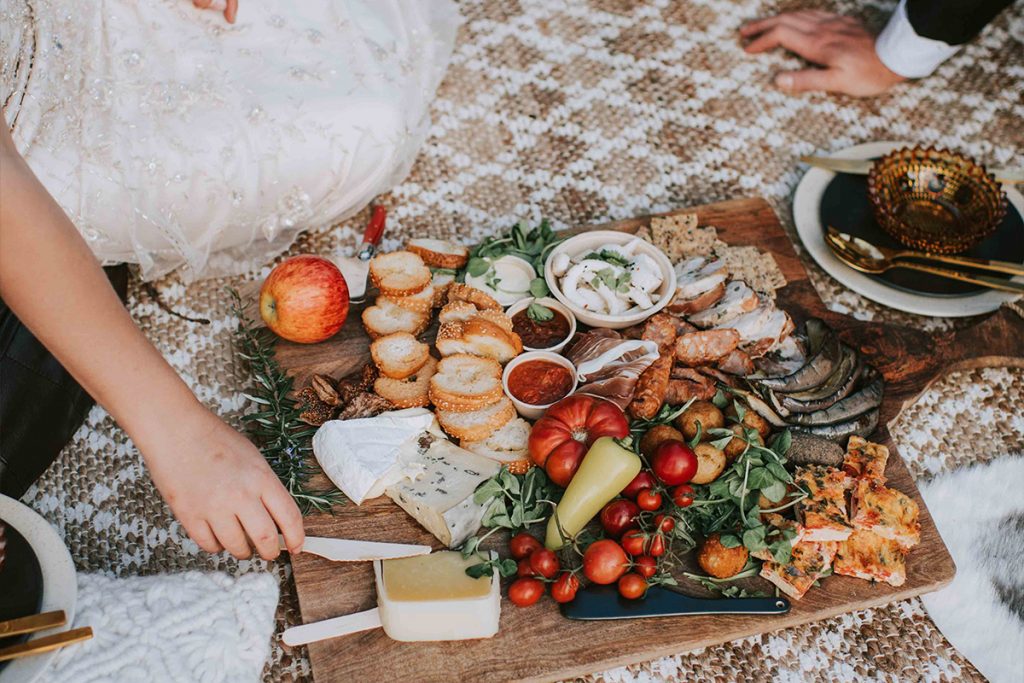 Catering wedding elopement glamping bell tent packages