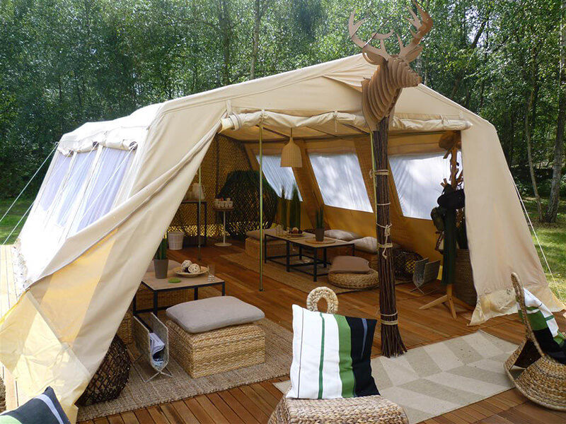 Mess Tent | Glamping Living Area - Breathe Bell Tents