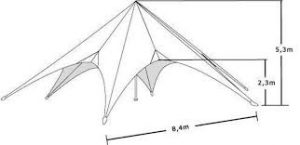 Starshade 1700 Pro Event Tent Marquee