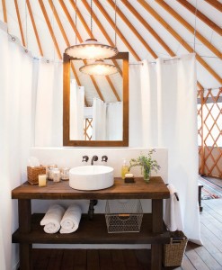 Glamping Bathroom Amenities Design Ideas - Breathe Bell Tents Australia Inspo