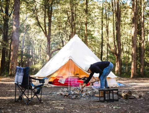 5m diameter bell tent, lightweight and durable, 100% cotton canvas, camping tent, family tent,