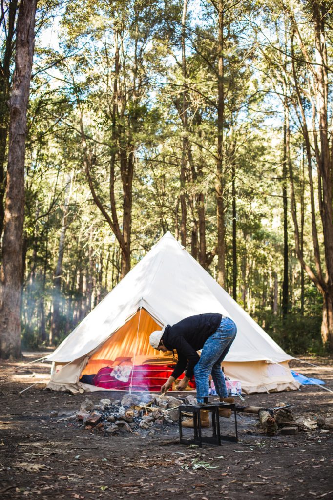 5m diameter bell tent, lightweight and durable, 100% cotton canvas, camping tent, family tent, 