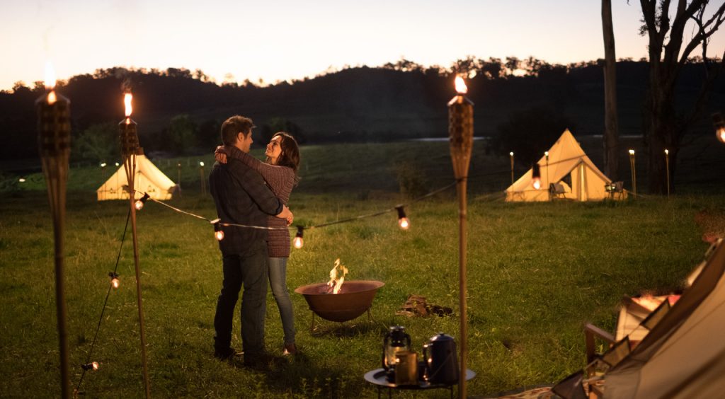 Doctor Doctor Channel 9 TV series Glamping Episode 4 Breathe Bell Tents, glamping movement gaining momentum here in Australia