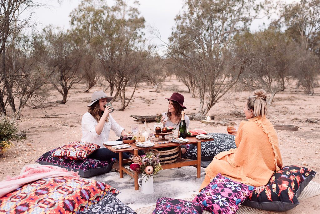 Boho Brights Glamping accessoires, luxury tent, luxury camping, camping in style, bohemian,Bell Tent, Breathe Bell Tent Australia, Outdoor Furnishings, Glamping, Luxury Camping, Boho. Safari Style tents, Canvas tent, family camping, natural canvas, collaboration, camp tent,