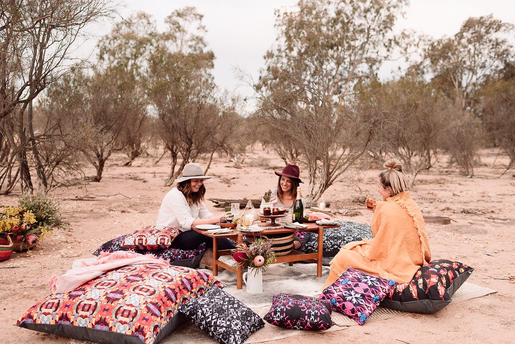 Boho Brights Glamping accessoires, luxury tent, luxury camping, camping in style, bohemian,Bell Tent, Breathe Bell Tent Australia, Outdoor Furnishings, Glamping, Luxury Camping, Boho. Safari Style tents, Canvas tent, family camping, natural canvas, collaboration, camp tent,