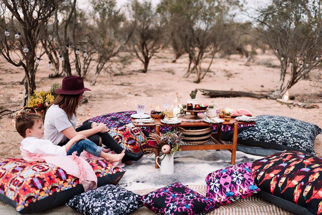 Boho Brights Glamping accessoires, luxury tent, luxury camping, camping in style, bohemian,Bell Tent, Breathe Bell Tent Australia, Outdoor Furnishings, Glamping, Luxury Camping, Boho. Safari Style tents, Canvas tent, family camping, natural canvas, collaboration, camp tent,