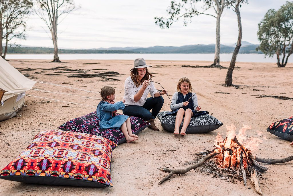Boho Brights Glamping accessoires, luxury tent, luxury camping, camping in style, bohemian,Bell Tent, Breathe Bell Tent Australia, Outdoor Furnishings, Glamping, Luxury Camping, Boho. Safari Style tents, Canvas tent, family camping, natural canvas, collaboration, camp tent,