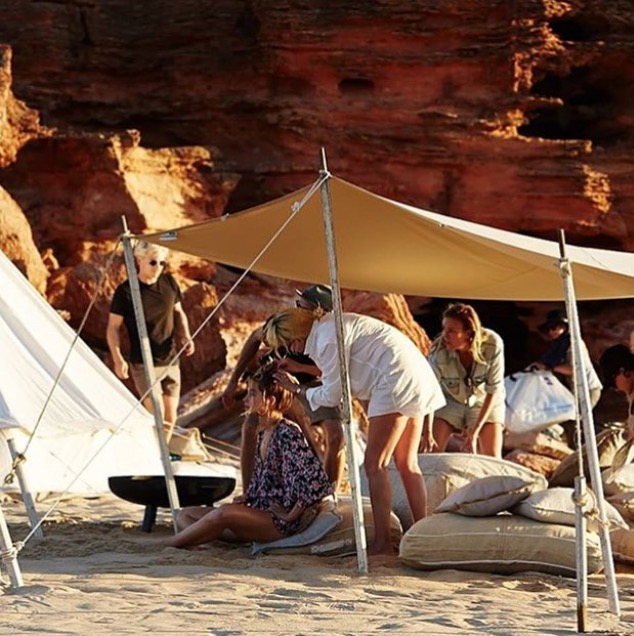 Awning Glamping Safari Glamour Natural Canvas Shelter Glamping Camp Shade Sunshade 