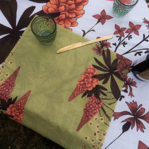 Wandering Folk | Flourish Napkin Matcha | Set of Four